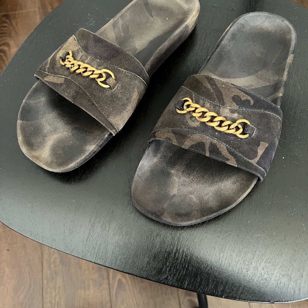 Tom Ford Sandals in Camouflage Suede